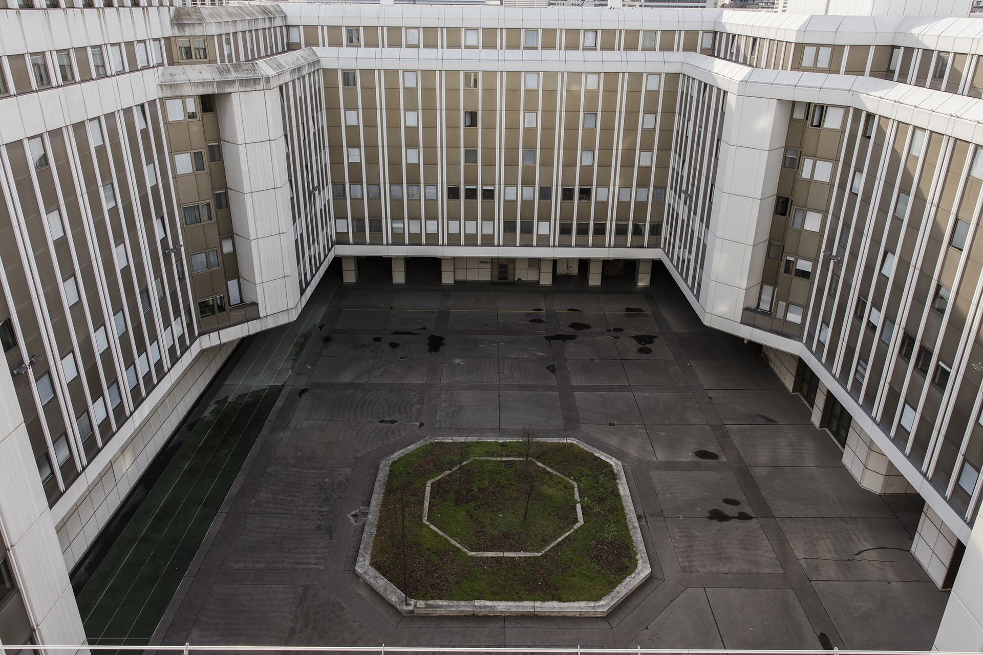 The internal courtyard in Erdbergstraße