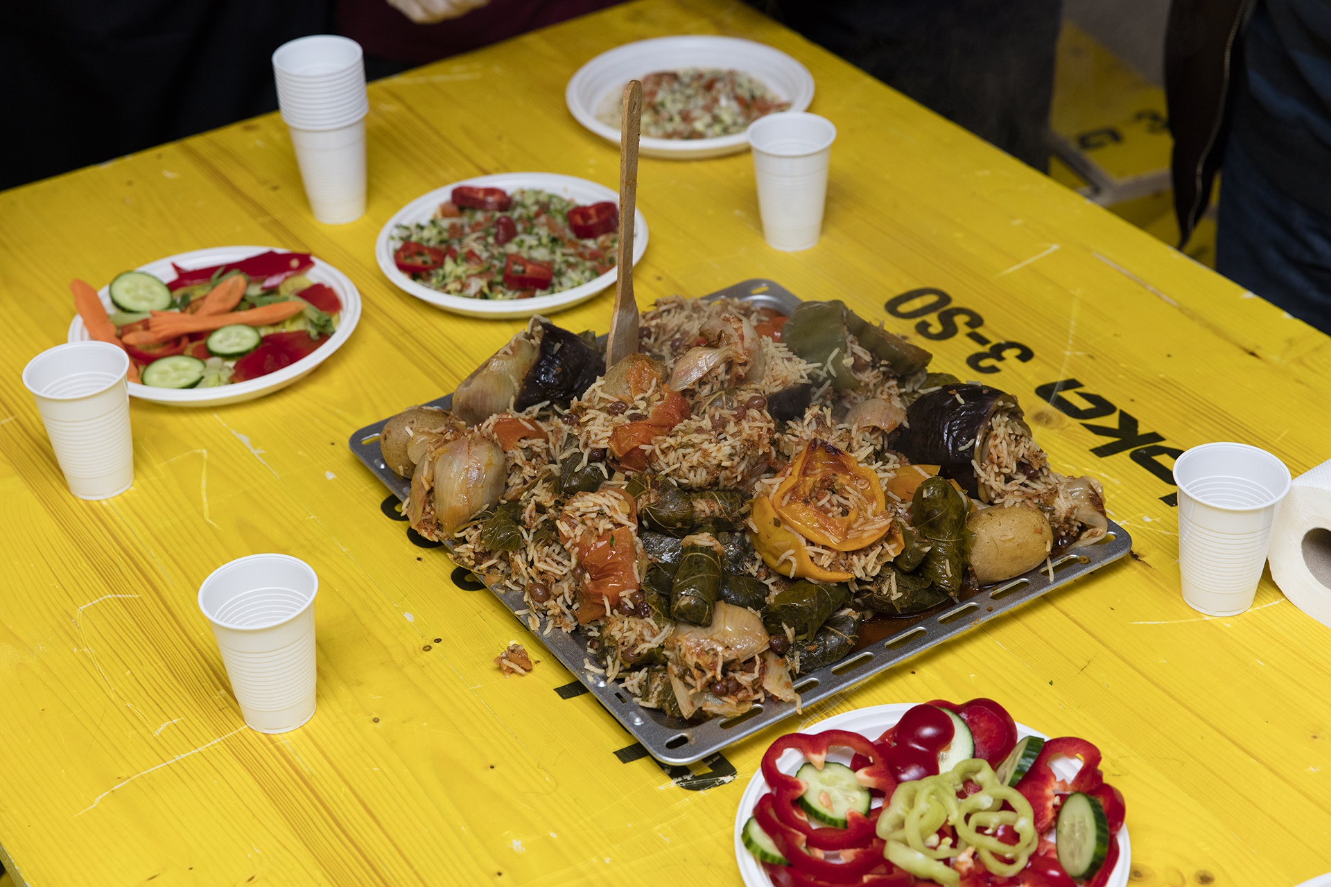 Das erste selbst gekochte Essen in Haus Erdberg